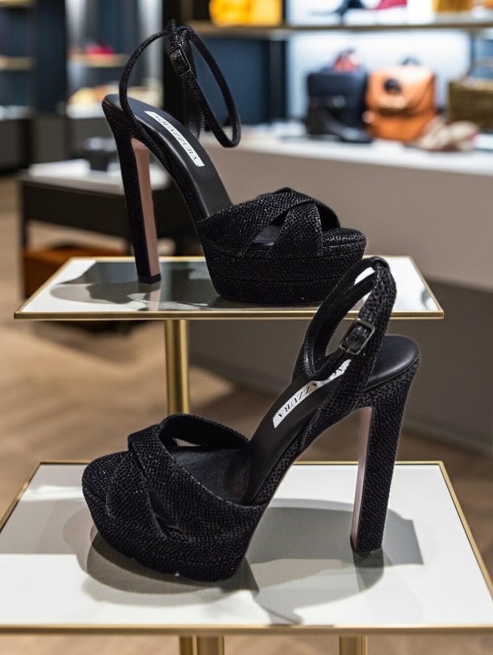 AQUAZZURA DIVINE EMBELLISHED PLATFORM SANDALS WOMEN'S SZ 35.5 $1250